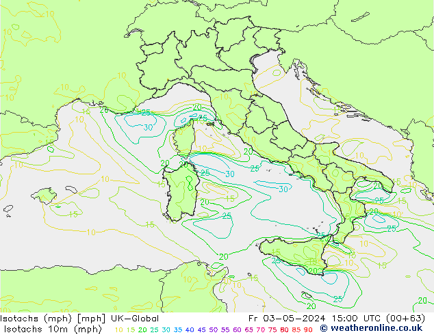 Izotacha (mph) UK-Global pt. 03.05.2024 15 UTC