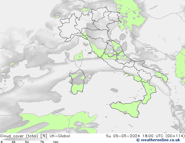 облака (сумма) UK-Global Вс 05.05.2024 18 UTC