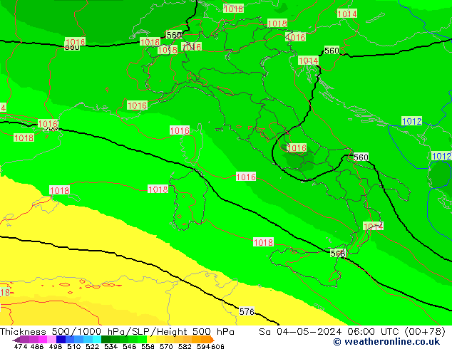 Thck 500-1000hPa UK-Global Sáb 04.05.2024 06 UTC