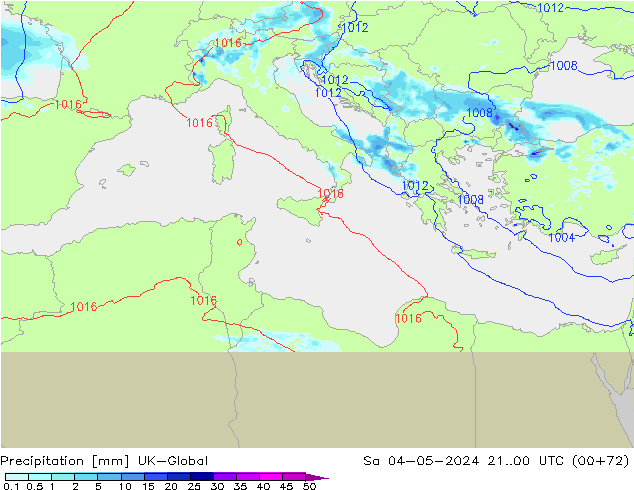 Precipitación UK-Global sáb 04.05.2024 00 UTC