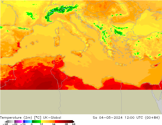 карта температуры UK-Global сб 04.05.2024 12 UTC