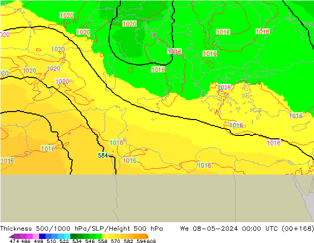 Thck 500-1000hPa UK-Global We 08.05.2024 00 UTC