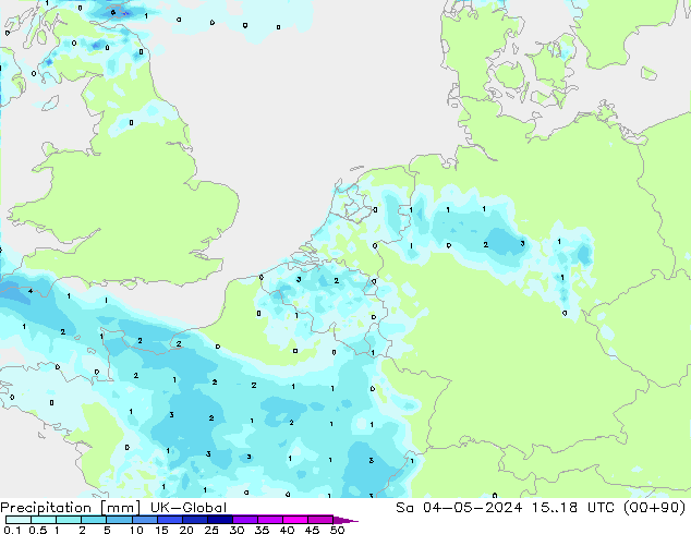 Yağış UK-Global Cts 04.05.2024 18 UTC