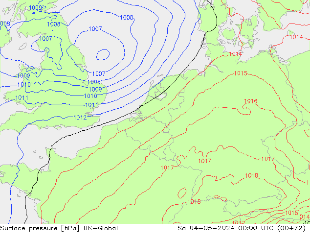 Surface pressure UK-Global Sa 04.05.2024 00 UTC