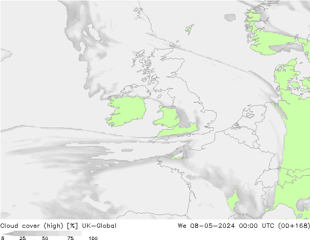 Bulutlar (yüksek) UK-Global Çar 08.05.2024 00 UTC