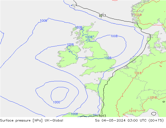 Luchtdruk (Grond) UK-Global za 04.05.2024 03 UTC