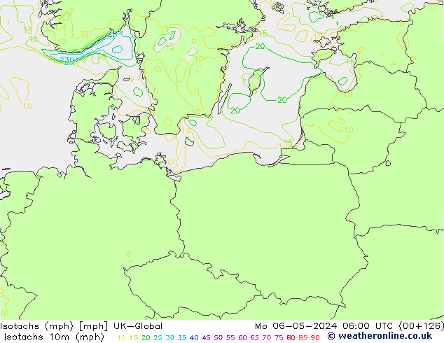 Isotachs (mph) UK-Global Mo 06.05.2024 06 UTC