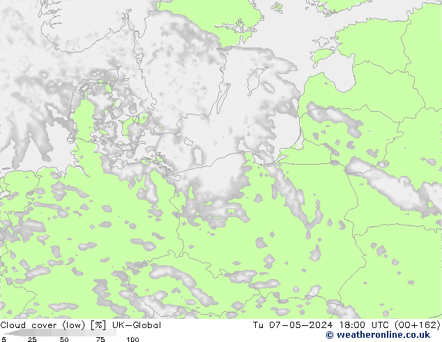 Nubi basse UK-Global mar 07.05.2024 18 UTC