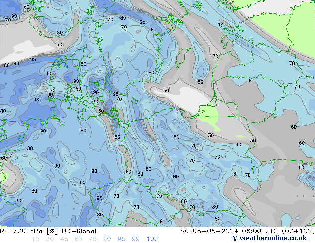 RV 700 hPa UK-Global zo 05.05.2024 06 UTC