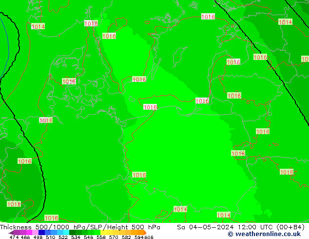 Thck 500-1000hPa UK-Global Sáb 04.05.2024 12 UTC