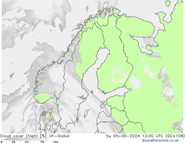 zachmurzenie (wysokie) UK-Global nie. 05.05.2024 12 UTC