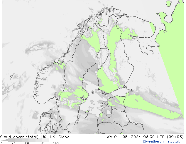 Wolken (gesamt) UK-Global Mi 01.05.2024 06 UTC