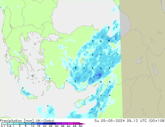 осадки UK-Global Вс 05.05.2024 12 UTC