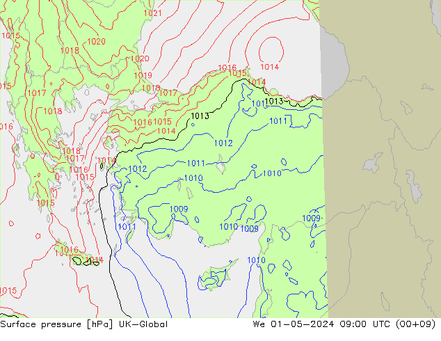 ciśnienie UK-Global śro. 01.05.2024 09 UTC