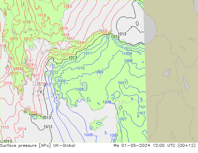 Bodendruck UK-Global Mi 01.05.2024 12 UTC
