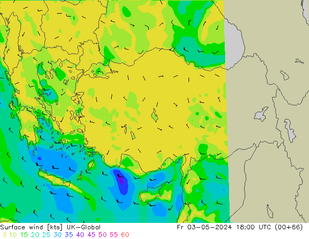 Vento 10 m UK-Global ven 03.05.2024 18 UTC