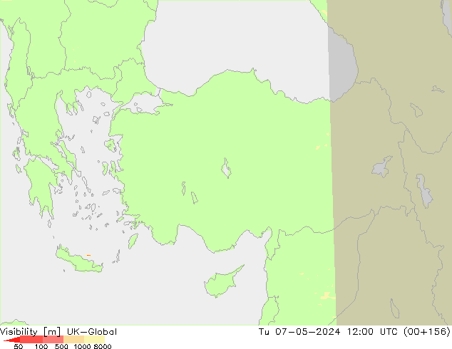 Dohlednost UK-Global Út 07.05.2024 12 UTC