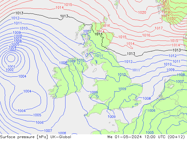 Bodendruck UK-Global Mi 01.05.2024 12 UTC