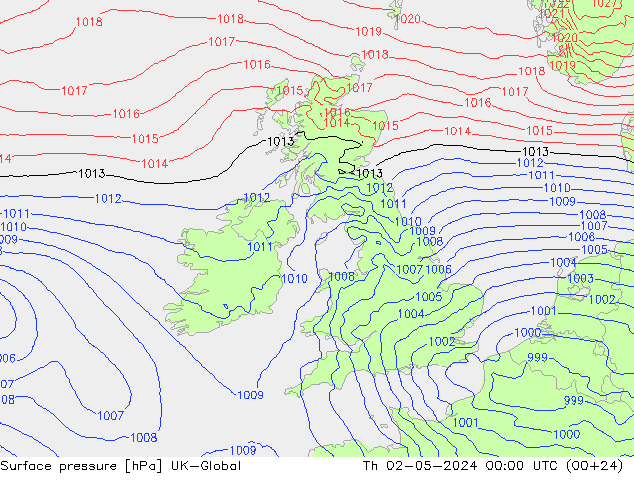 ciśnienie UK-Global czw. 02.05.2024 00 UTC