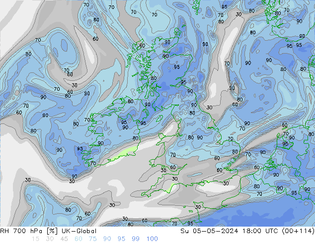 RV 700 hPa UK-Global zo 05.05.2024 18 UTC