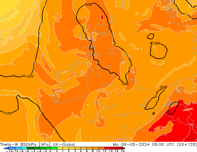 Theta-W 850hPa UK-Global lun 06.05.2024 06 UTC