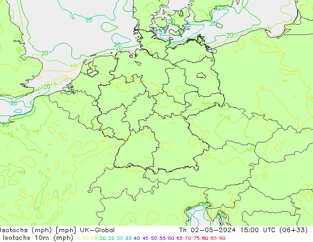 Isotachs (mph) UK-Global  02.05.2024 15 UTC