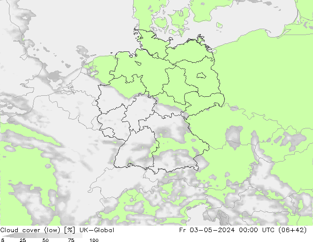 Nubi basse UK-Global ven 03.05.2024 00 UTC