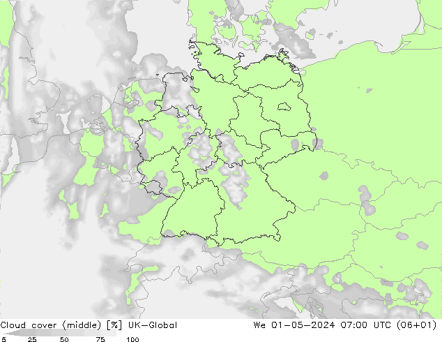 Wolken (mittel) UK-Global Mi 01.05.2024 07 UTC