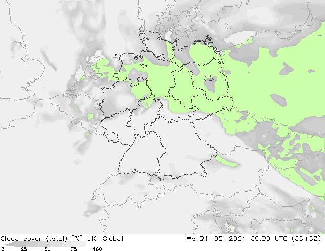 nuvens (total) UK-Global Qua 01.05.2024 09 UTC