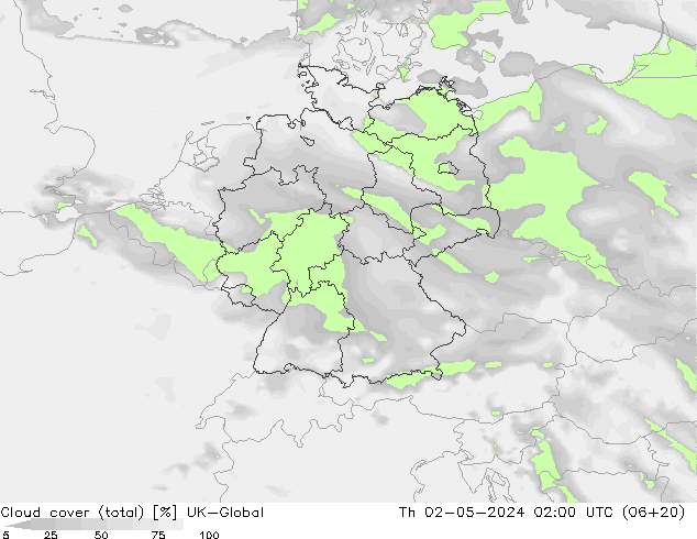 Wolken (gesamt) UK-Global Do 02.05.2024 02 UTC