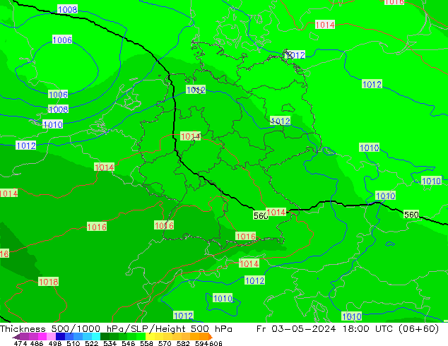 Thck 500-1000hPa UK-Global  03.05.2024 18 UTC