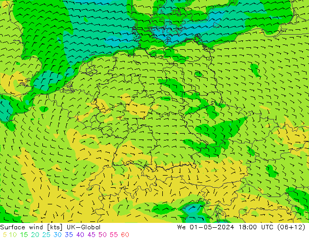 Bodenwind UK-Global Mi 01.05.2024 18 UTC