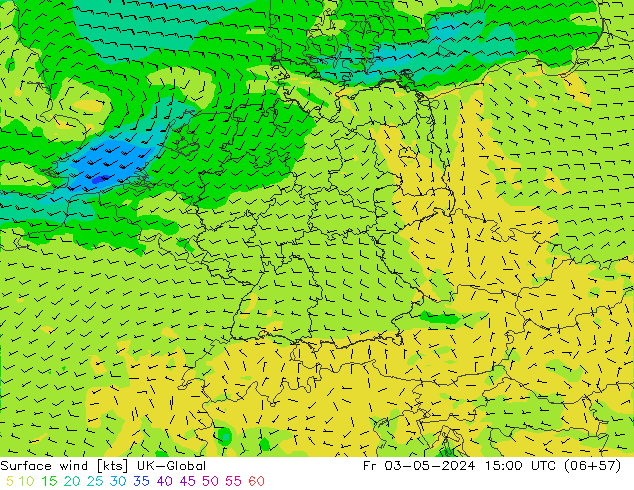 wiatr 10 m UK-Global pt. 03.05.2024 15 UTC