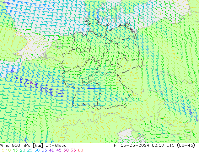  850 hPa UK-Global  03.05.2024 03 UTC