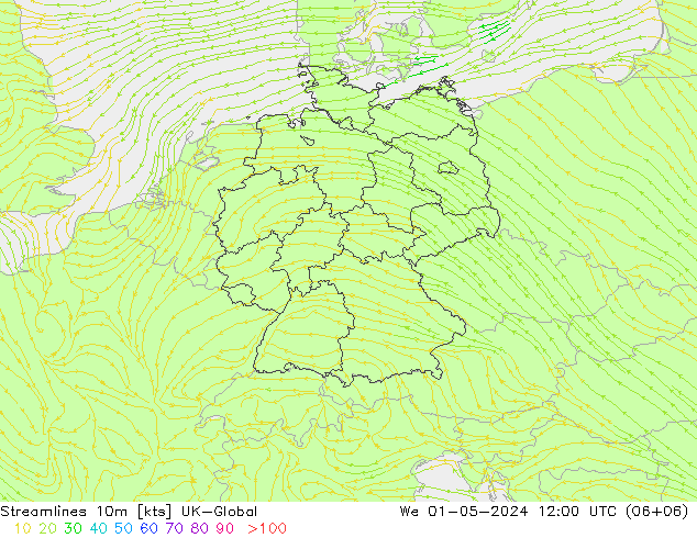 Linea di flusso 10m UK-Global mer 01.05.2024 12 UTC