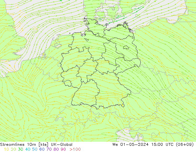 Linea di flusso 10m UK-Global mer 01.05.2024 15 UTC