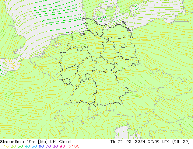 Stromlinien 10m UK-Global Do 02.05.2024 02 UTC