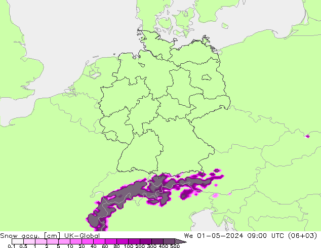 Schneemenge UK-Global Mi 01.05.2024 09 UTC