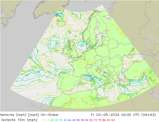 Isotachs (mph) UK-Global Fr 03.05.2024 00 UTC