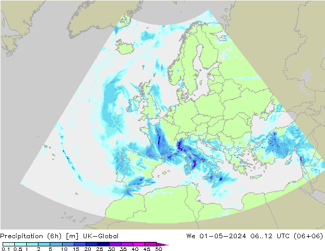 Nied. akkumuliert (6Std) UK-Global Mi 01.05.2024 12 UTC