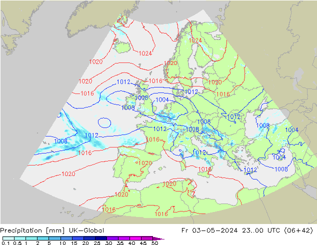 осадки UK-Global пт 03.05.2024 00 UTC