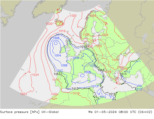 Bodendruck UK-Global Mi 01.05.2024 08 UTC