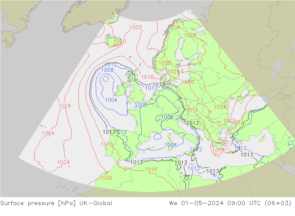 ciśnienie UK-Global śro. 01.05.2024 09 UTC