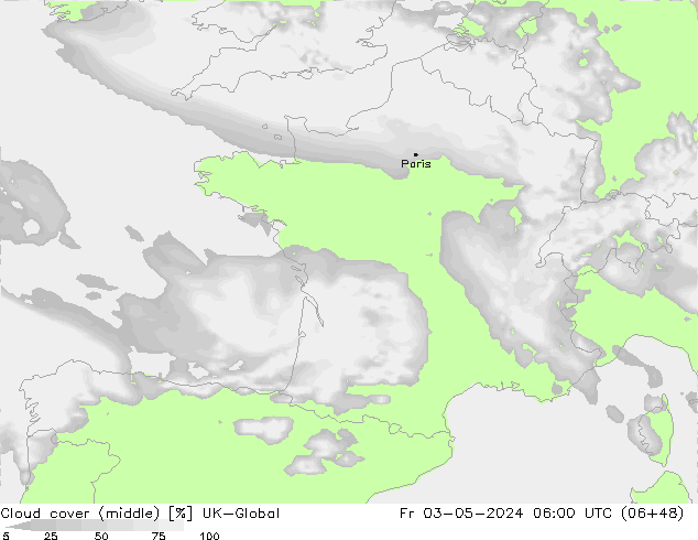 Wolken (mittel) UK-Global Fr 03.05.2024 06 UTC
