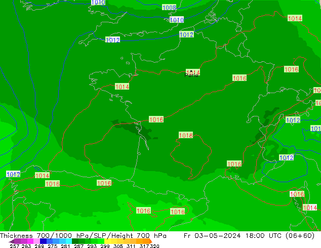 Thck 700-1000 hPa UK-Global Sex 03.05.2024 18 UTC