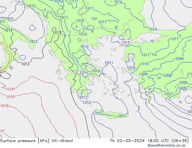 Luchtdruk (Grond) UK-Global do 02.05.2024 18 UTC