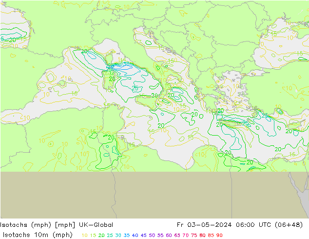 Isotachs (mph) UK-Global  03.05.2024 06 UTC