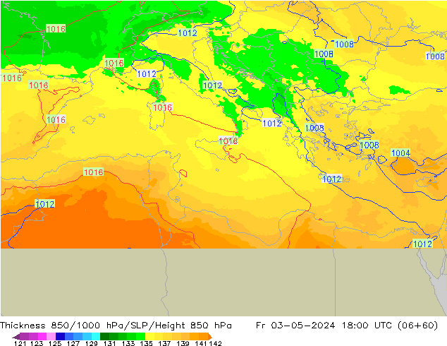Thck 850-1000 hPa UK-Global pt. 03.05.2024 18 UTC