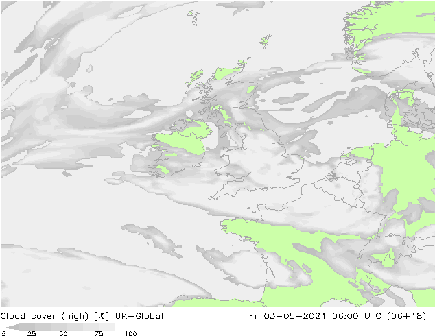 Bewolking (Hoog) UK-Global vr 03.05.2024 06 UTC