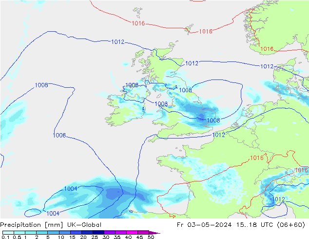 precipitação UK-Global Sex 03.05.2024 18 UTC